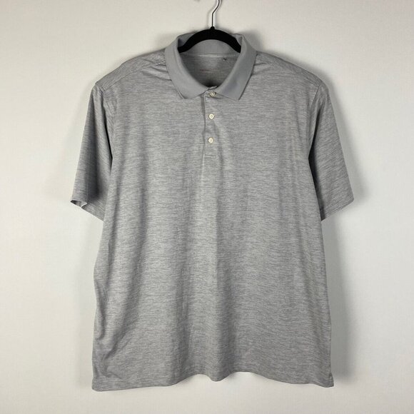 Walter Hagen Essentials Polo Mens 2XL Gray Short Sleeve Shirt Golf - Picture 1 of 10